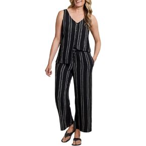 Tribal womens Pull on Flowy Crop Pant W/Drawcord