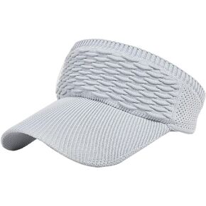 Sun Visor Hat for Women Men Elastic Knitted Caps Wide Brim Sports Golf Outdoor