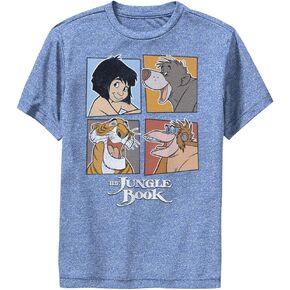 Disney Jungle Book Jb Faces-Dsjb01gdsc Boys Short Sleeve Tee Shirt