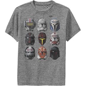 STAR WARS Wars Clone Helmets Boys Short Sleeve Tee Shirt