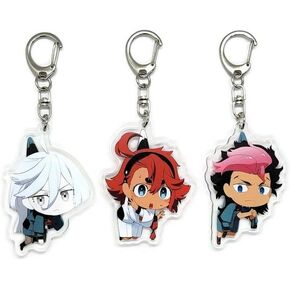 EBTY DREAMS Inc. - Set of 3 Gundam Witch From Mercury Acrylic Keychain Suletta, Miorine Rembran, Guel Jeturk v2