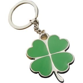 DOITOOL Four Leaf Clover Keychain Shamrock Keychain Keyring Charm Pendants, Lucky Key Chain St. Patricks Day Charms