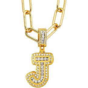 14K Gold Plated Diamond Initials Necklaces, Alphabet Pendant Letter A to Z Necklaces for Women with Gift Box | Adjustable Chain, Minimalist, Tiny Dainty Alphabet Choker Necklaces