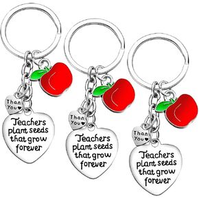 3PCs Teacher Gifts for Women Teacher Keychain Teacher Appreciation Gifts thank You Gifts for Teachers