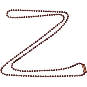 1.8mm Fine Antique Copper Ball Chain Necklace with Extra Durable Color Protect Finish