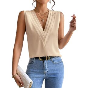Womens Tank Tops, V Neck Tank Tops for Women Casual Summer, Loose Flowy Tank Tops for Women