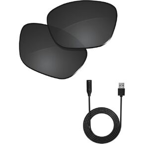 100% Precise-Fit Replacement Sunglass Lenses and Charging Cable for Bose Alto M/L BMD0006