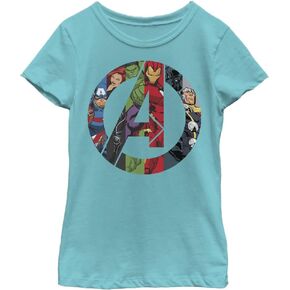 Marvel Girl's Avengers Heroes Icon T-Shirt