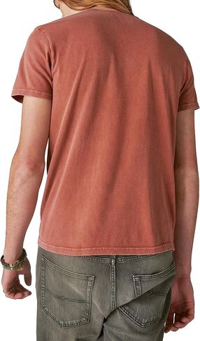 Lucky Brand Men's Fender Diamond Tee, Burnt Henna in Saudi Arabia
