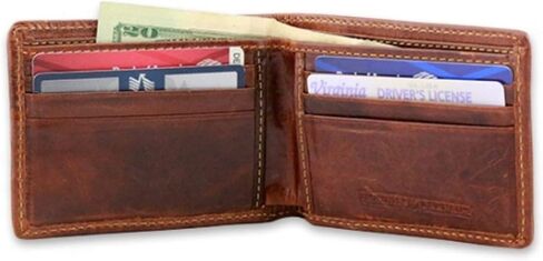 Smathers & Branson Texas Flag Needlepoint Bi-Fold Leather Wallet in Kuwait