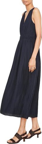 Vince Women's Pleated Dbl V-nk Dress in Saudi Arabia