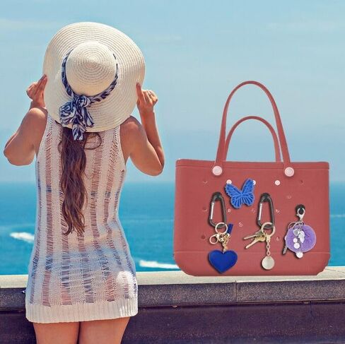 5 قطع من ملحقات حقيبة بوج، حامل مفاتيح لحقيبة بوج، إدراج حلقة تسلق حامل سلسلة المفاتيح سحر تنظيم الأشياء الثمينة in Kuwait