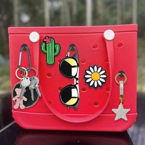 5 قطع من ملحقات حقيبة بوج، حامل مفاتيح لحقيبة بوج، إدراج حلقة تسلق حامل سلسلة المفاتيح سحر تنظيم الأشياء الثمينة in Kuwait