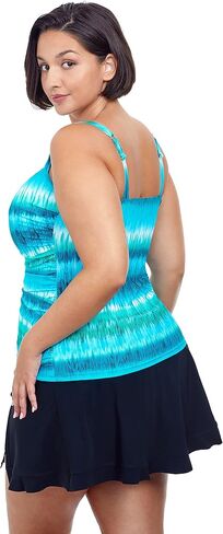 Profile by Gottex Women's Aqua Fresco Full Figure Square Neck Swim Tankini in Saudi Arabia