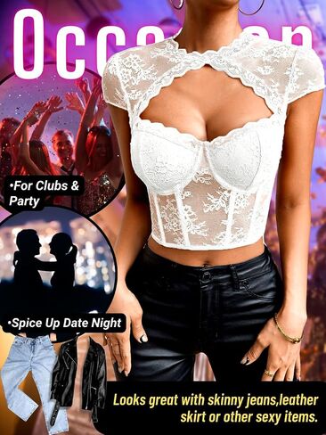 مثير المرأة مشد أعلى المحاصيل، الدانتيل Underwire بوستير، ملابس النادي in Kuwait
