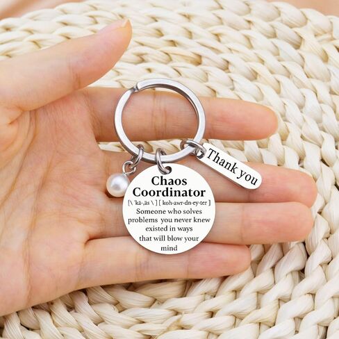 Ikacvb Chaos Coordinator Gifts For Women Boss Lady Gifts Coworkers Office Gifts For Women Teachers Appreciation Gifts Woman Keychain Gift Christmas Than You in Saudi Arabia