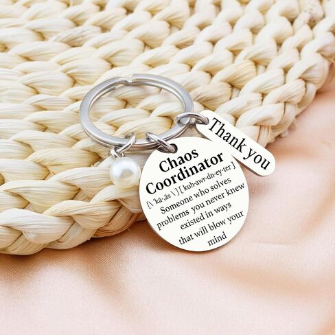 Ikacvb Chaos Coordinator Gifts For Women Boss Lady Gifts Coworkers Office Gifts For Women Teachers Appreciation Gifts Woman Keychain Gift Christmas Than You in Saudi Arabia