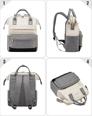 حقيبة ظهر صغيرة من LOVEVOOK للنساء، محفظة حقائب ظهر صغيرة، حقيبة عصرية لهدايا العمل أثناء السفر للكلية، حقيبة نهارية خفيفة الوزن، بيج-أسود-بني in Kuwait