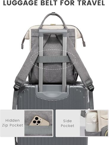 حقيبة ظهر صغيرة من LOVEVOOK للنساء، محفظة حقائب ظهر صغيرة، حقيبة عصرية لهدايا العمل أثناء السفر للكلية، حقيبة نهارية خفيفة الوزن، بيج-أسود-بني in Kuwait