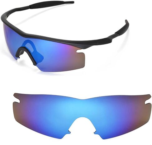 Walleva Ice Blue Coated Polarized Replacement Lenses for Oakley M Frame Strike Sunglasses in Saudi Arabia