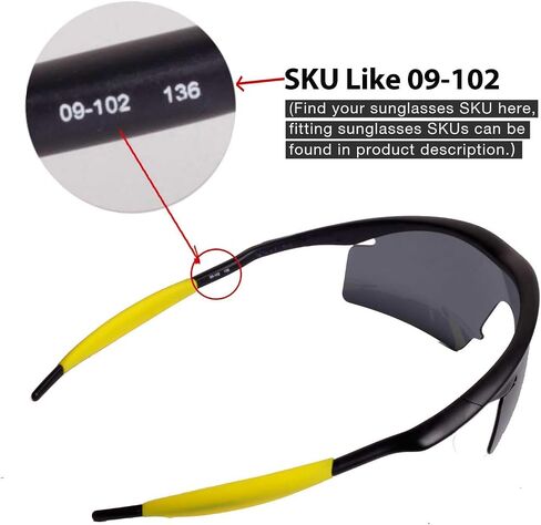 Walleva Ice Blue Coated Polarized Replacement Lenses for Oakley M Frame Strike Sunglasses in Saudi Arabia