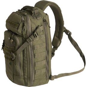 First Tactical Crosshatch Sling Backpack 19L, Military-Grade, Tactical Shoulder Sling Go Bag for Men and Women