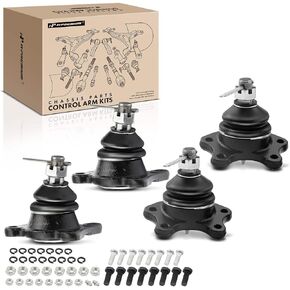 A-Premium Set of 4, Front Upper & Lower Ball Joints Kit, Compatible with Toyota 4Runner 1989-1995, Pickup 1989-1995, T100 1993-1998, 4WD Only