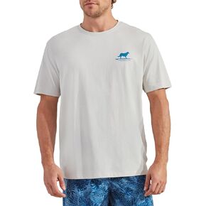 CARIBBEAN JOE Men's Shirt, Pajamas Sleep Top with Surfin' Dog Design, Lightweight and Breathable Pjs
