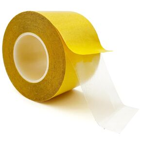 Double Side Tape Heavy Duty, 1" x 66ft Ultra-Thin Clear Two Sided Tape, Strong Adhesive Mounting Tape for Arts & Crafts, Fix Carpet, Clothes, Woodworking, Photos, Scrapbook