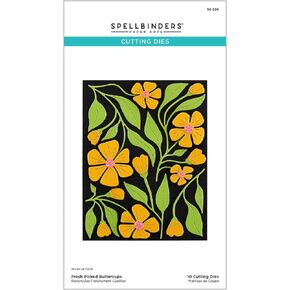 Spellbinders Fresh Picked Buttercups Etched Die, Metal