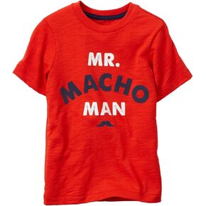 Carter's Little Boys' Slogan Tee (Toddler/Kid) - Macho Man