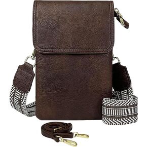 Small Crossbody Cell Phone Bags for Women Designer Girls Vegan Leather Cell Phone Purses with 2 Adjustable Straps