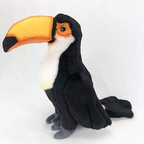 Realistic Toucan Bird Stuffed Animal Plush Toy 13.78" Plush Toy Gifts for Kids Birthday Christmas