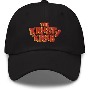 Spongebob Squarepants The Krusty Krab Embroidered Hat (Black) - Officially Licensed