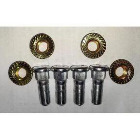 Wheel Hub Bolt Studs # 92153-1915 & Nuts 92210-0603 Replacement for 2008-2023 Kawasaki Teryx 750 800 KRX1000 & 16-23 Mule PRO-DX DXT, PRO-FX FXT UTVs