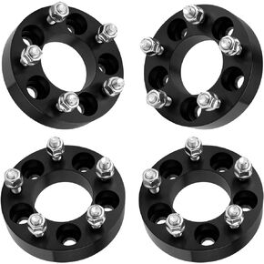Torchbeam 5x114.3 to 5x100 Wheel Spacers 1 inch 5x4.5 to 5x100 for Grand Caravan, Town & Country, Caravan, Voyager, Intrepid, Concorde, 300M, LHS,Wheel Adapters 5 Lug M12x1.5 for 73.1mm Hub Bore 4pcs