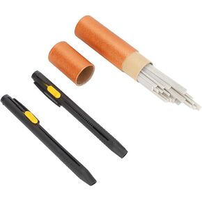 GLOGLOW Chalk Cartridge Set, Tailor's Chalk Pencil Multifunctional Sewing Chalk Tailor Fabric Marker Disappearing Pencil Tool for Clothing Garment