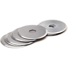 Driak 10PC 18mm Rotary Cutter Blades Best for Crafters, Quilters, Scrap Bookers, for OLFA Fiskars True Cut Brand Cutters
