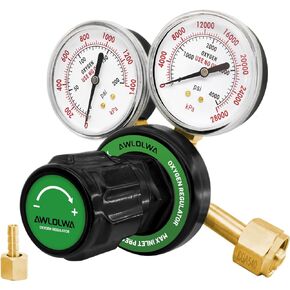 Oxygen & Acetylene Regulators - Compatible with Medium Duty Welding Gas Torch - CGA540 and CGA510