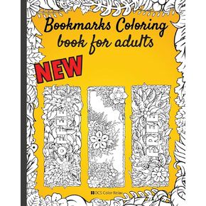 Bookmarks coloring book for adults: Flowers with words-Pretty bookmarks for women and Seniors Who Love Reading - 8x10" 50 bookmarks nice gift
