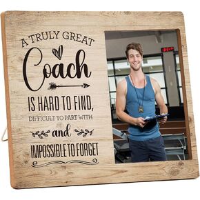 Coach Picture Frame, Baseball Basketball Soccer Softball Volleyball Coach Gifts for Women Men Coaches, A Truly Great Coach Frame, Best Coach Gift for Birthday Graduation Retirement Christmas -G(02)