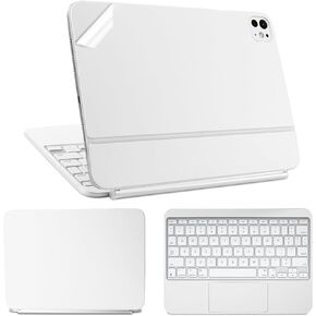 IMMOENUC 3-in-1 Tablets Skin Sticker Decals for 2024 iPad Pro M4 (A2836/A2837) Magic Keyboard 11 inch Full Body Protective case Vinyl Durable Materials wrap Cover Self-Adhesive,Pre-Cut（Black）