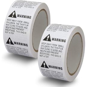 10 Rolls/5000 Labels,Suffocation Warning,Keep Away from Small Children,2" X 2" Removable Label Stickers