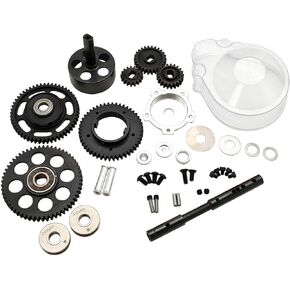 Alloy 3 Speed Transmission Gear Kit for 1/5 HPI RV KM Baja 5B 5T 5SC Buggy Rc Car Parts (Transparent)