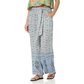 Angie Women's Wide Leg Pants with Self Tie
