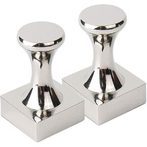 خطافات مغناطيسية قوية من النيوديميوم شديدة التحمل، شماعات مغناطيسية فائقة القوة وأنيقة للتعليق، دبابيس دفع مغناطيسية كبيرة مع وسادات مضادة للخدش، عبوة من قطعتين in Kuwait