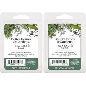 Better Homes and Gardens Scented Wax Cubes 2.5oz 2-Pack (Sea Salted Sage), BHS128082080091 in Saudi Arabia