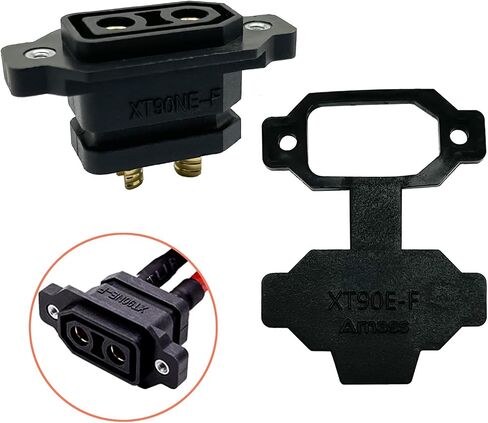 10PCS XT90NE-F XT90E-F Female Head Plug Gold-Plating Connector with PVC Protective Sleeve Dust Cap for RC Drone Power Battery Welding Connect Adapter (XT90E-F) in Saudi Arabia