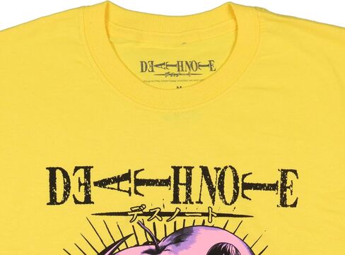 تي شيرت رجالي مطبوع عليه Death Note Temptation Apple Character Design Anime Graphic Print للبالغين in Saudi Arabia