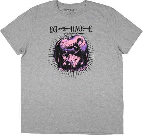 تي شيرت رجالي مطبوع عليه Death Note Temptation Apple Character Design Anime Graphic Print للبالغين in Saudi Arabia